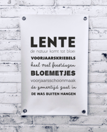 Tuinposter - Lente