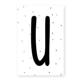 Naamslinger letter U (per 10)