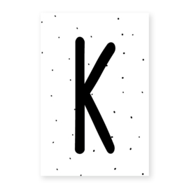 Naamslinger letter K (per 10)