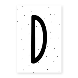 Naamslinger letter D (per 10)