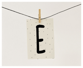 Naamslinger letter E (per 10)