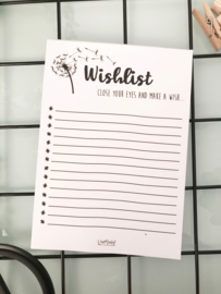 Wishlist notitieboek (A6)