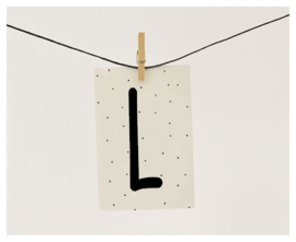 Naamslinger letter L (per 10)