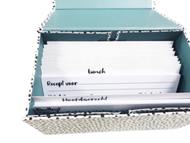 Recepten box (10 losse kaartjes)