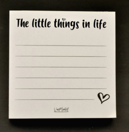 The little things in life notitieblok