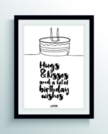 Hugs & kisses (one line)