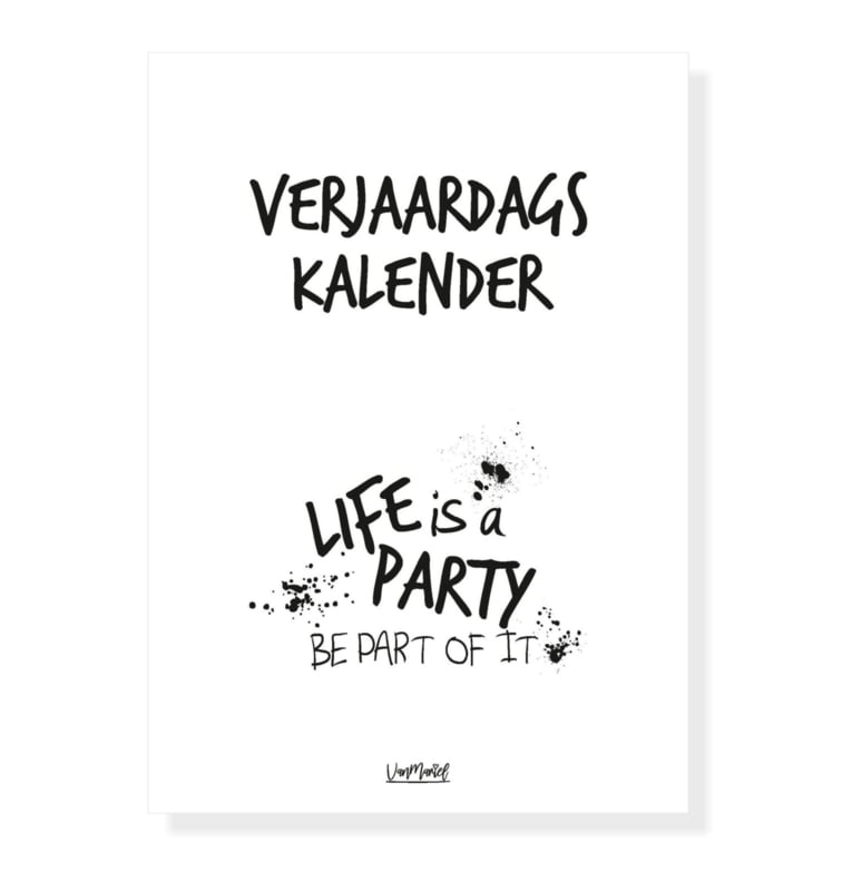 Verjaardagskalender Life is a party