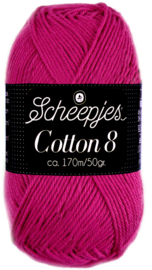 Scheepjes Cotton 8 nr 720 DonkerFuchsia