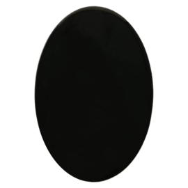 Veiligheidsogen ovaal zwart 35 mm (2 stuks)
