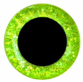 25mm Lemon Glitter Ogen