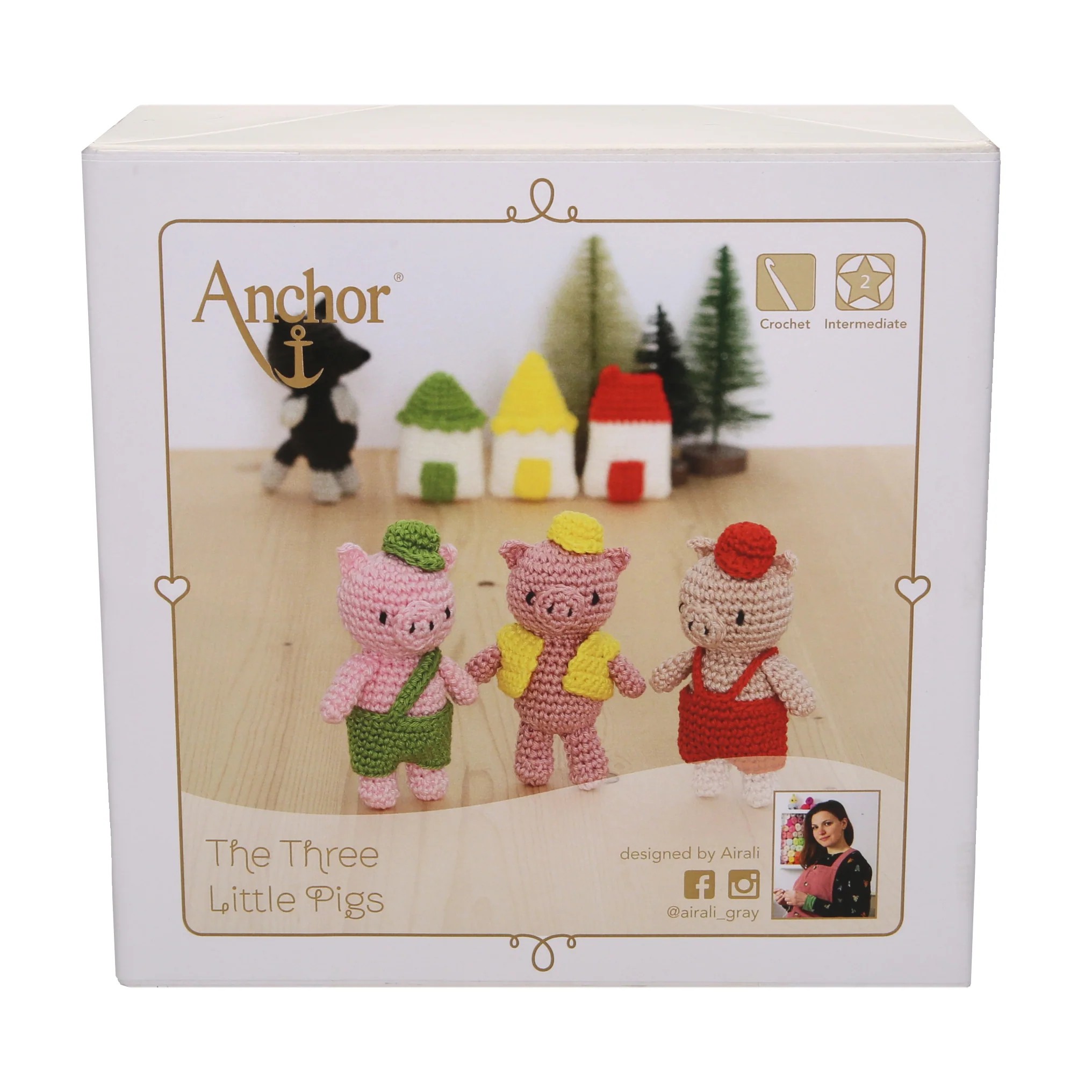 Haakpakket Drie kleine biggetjes / Three Little Pigs
