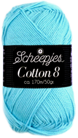 Scheepjes Cotton 8 nr 622 Licht Turquoise