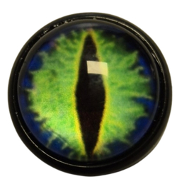 Groen Blauwe Reptielen Ogen 14mm