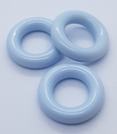 Plastic ringetjes - 25 mm - Licht Blauw (5 Stuks)