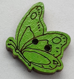 Vlinder Knoop Groen 25x15mm