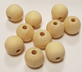 15 mm Blank Houten Kralen 10 Stuks