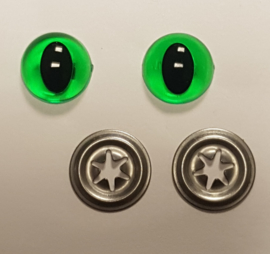 Groene Kwaliteits Kattenogen 12mm