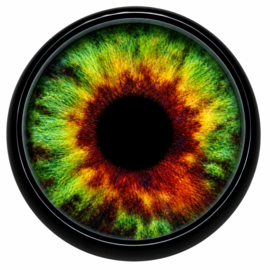 Realistische Groen Gele Bruine Ogen 14mm