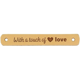 Durable - Leren label With a touch of Love  (2 stuks)
