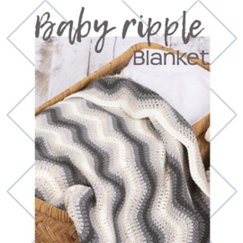 Haakpakket Baby Ribbel deken grey