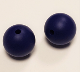 Paars Blauwe Silicone Kralen 9mm (5 Stuks)