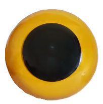 Veiligheidsogen Geel 45mm (2 stuks)