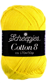 Scheepjes Cotton 8 nr 551 Geel