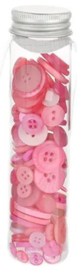 Trimits Knopen 9-23mm Felle kleuren Roze
