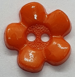 Bloemetjes Knopen Oranje 12mm (5 stuks)