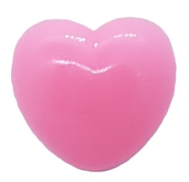 Veiligheidsneus Roze Hartje 12 mm