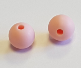 Licht Roze Silicone Kraal Kralen 12mm (5 Stuks)