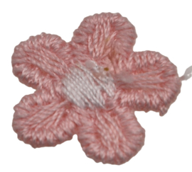 Bloemetjes Licht Roze 15mm (5 stuks)