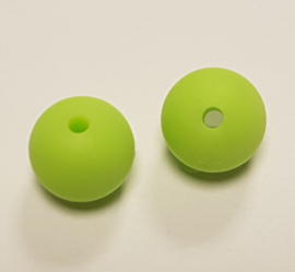 Lime Groene Silicone Kraal Kralen 12mm (5 Stuks)
