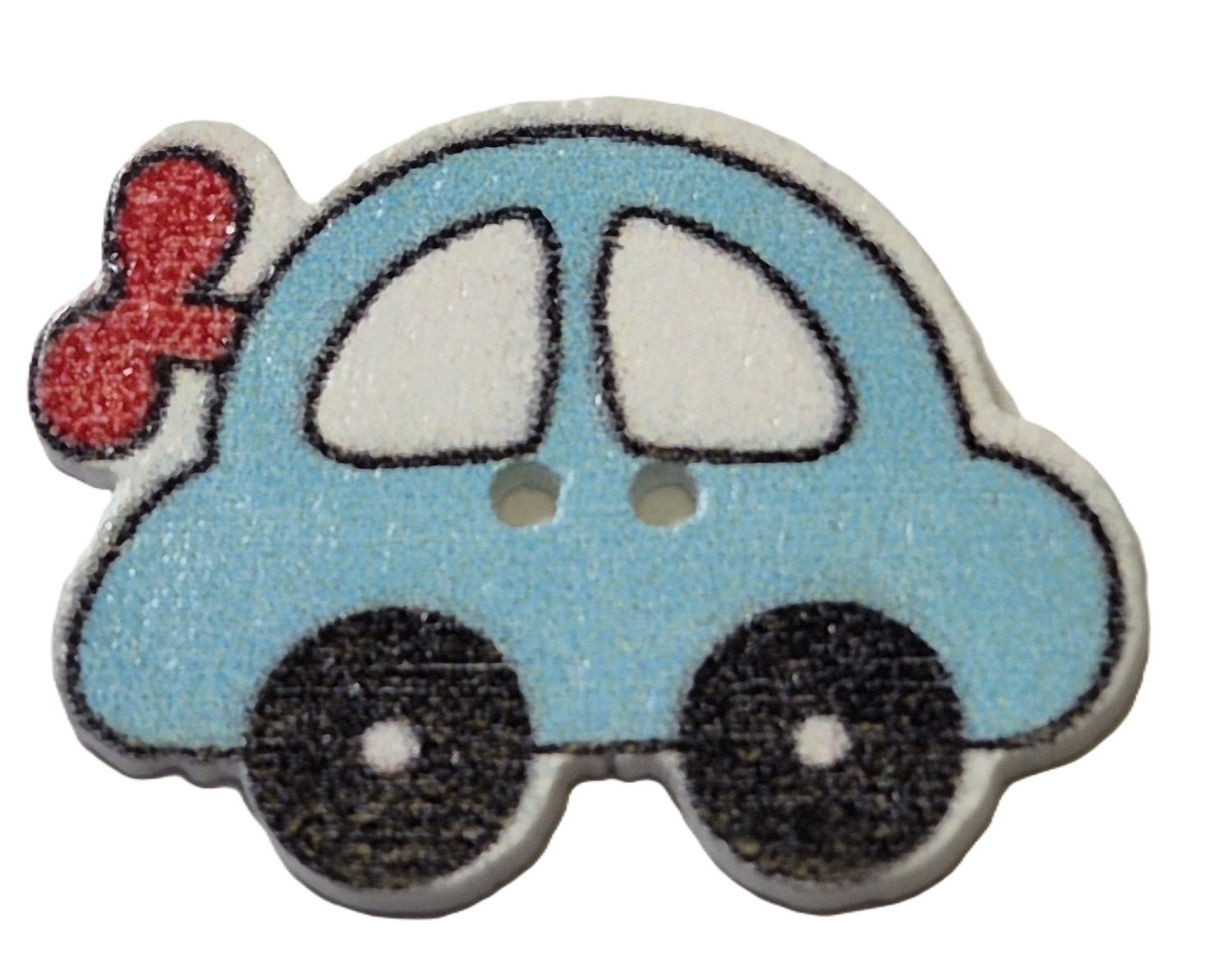 Auto Knoop Aqua Blauw