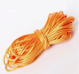 Wax koord 1mm Oranje