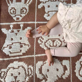 Laura de Vries  -  Haakpatroon Safari Avontuur Mozaiek Deken