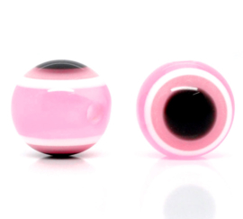 Boze oog kralen 8mm Roze