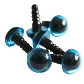 8mm  Licht Blauwe Doorzichtige Ogen