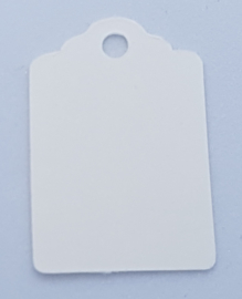 100 Witte Prijskaartjes 30x20 mm