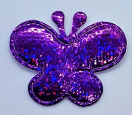 Gekleurde Glitter Vlinders 38x28mm