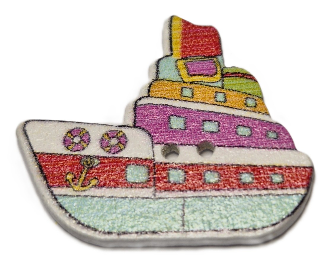Boot Knoop Aqua Rood