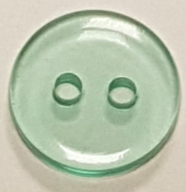 Mint Groene Doorzichtige Knoopjes 11mm (10 stuks)
