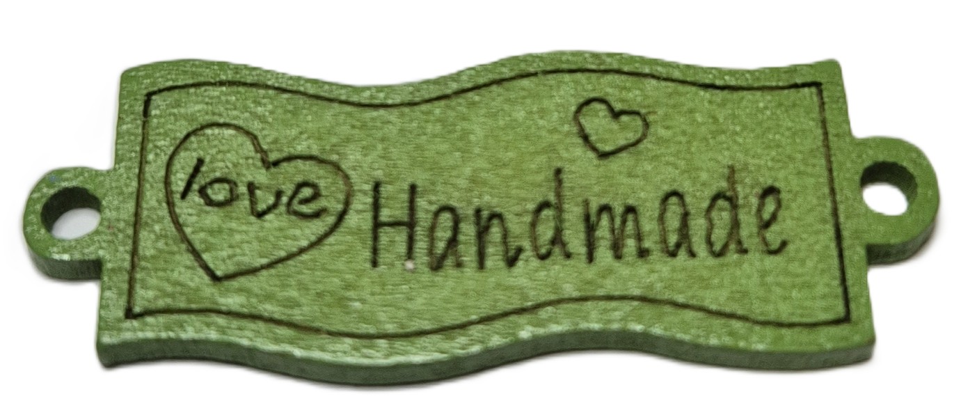 Houten Handmade Knoop Groen