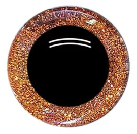 30mm Oranje Bruin Glitter Ogen