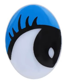 Cartoon Ogen Blauw 22x16mm (2 Stuks)