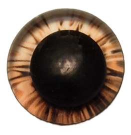14mm Licht Bruin Fantasie Ogen