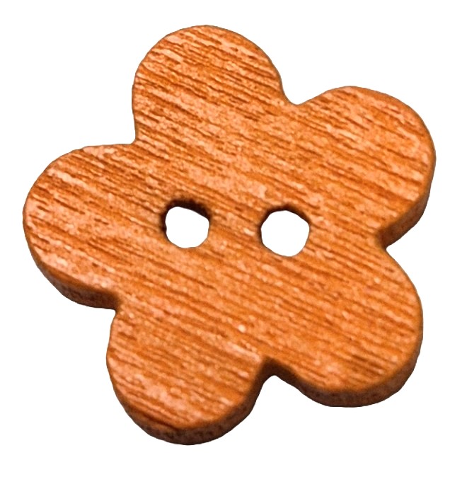 Bloemetjes Knopen Oranje 10mm (5 stuks)