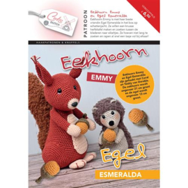 Patroonboekje Eekhoorn Emmy en Egel Esmeralda