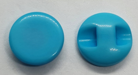 Gladde Knopen Donker Aqua 12 mm (5 stuks)