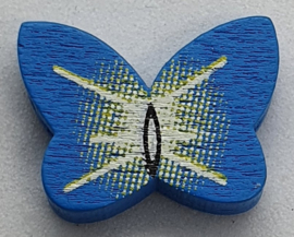 Vlinder Kralen Blauw 20x15mm (5 stuks)